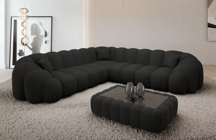 Corner sofa Rajada L shape fabric