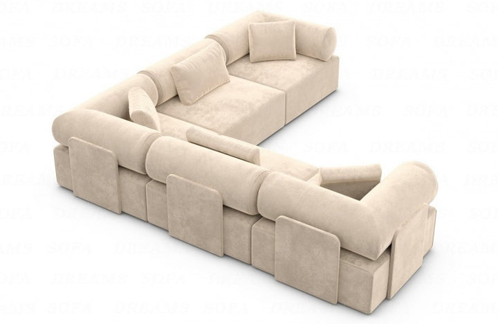 Corner sofa Laguardia L shape fabric