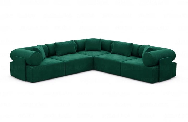 Corner sofa Laguardia L shape fabric