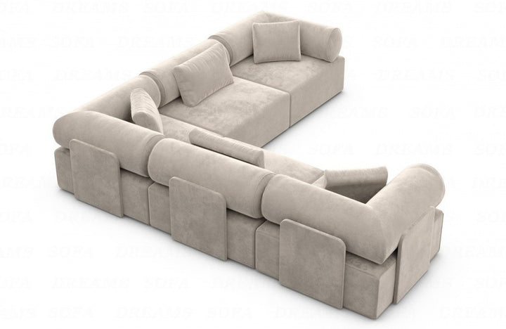 Corner sofa Laguardia L shape fabric