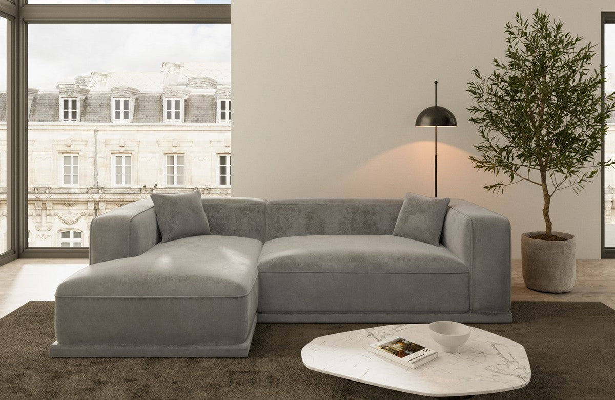 Fabric Corner Sofa Merida L Shape Short