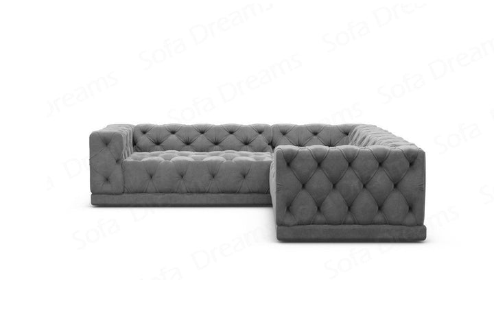 L-Shaped Velvet Sofa Palma