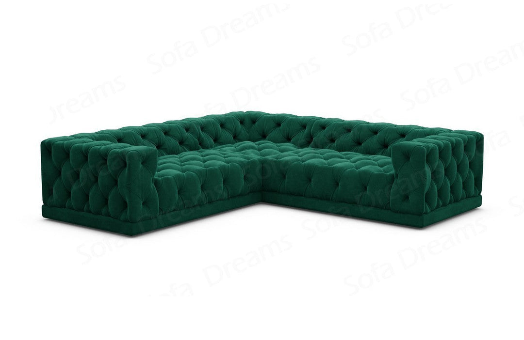L-Shaped Velvet Sofa Palma