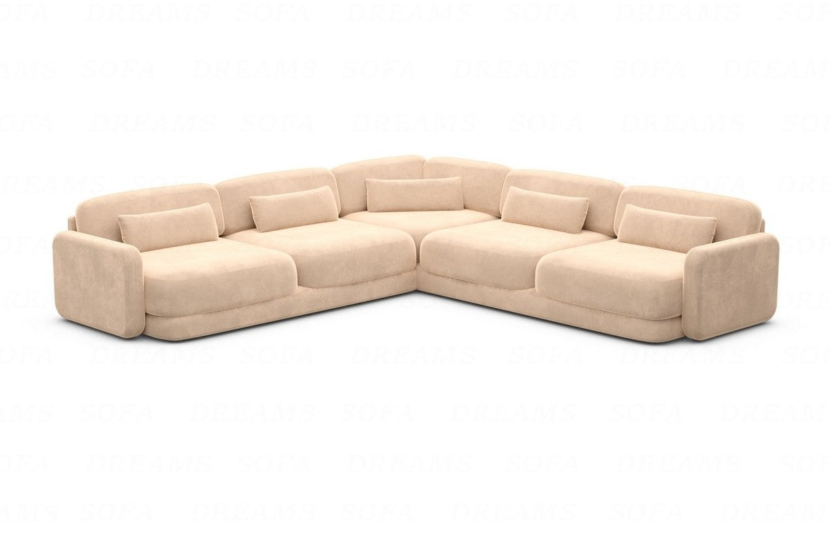 Corner Sofa Valencia L Shape Fabric