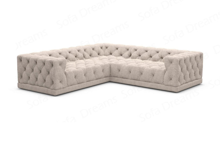 L-Shaped Velvet Sofa Palma