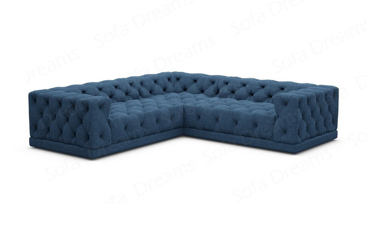 L-Shaped Velvet Sofa Palma