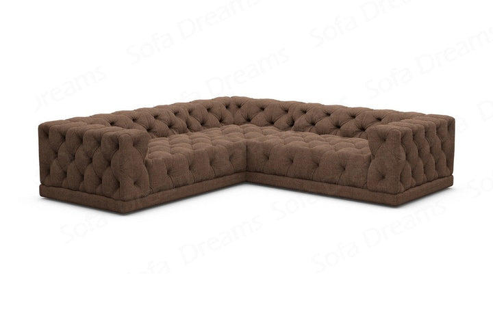 L-Shaped Velvet Sofa Palma
