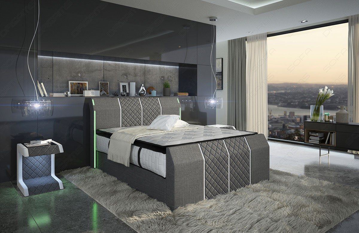 Paris Box Spring Bed With Mattress And Topper