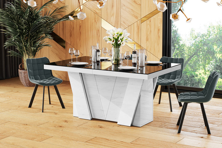 Design Esstisch Grande in schwarz-weiÃŸ