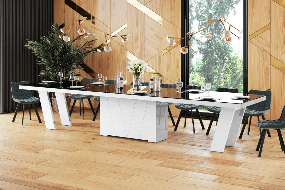 Design Esstisch Grande in schwarz-weiÃŸ
