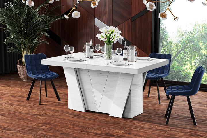 Design Esstisch Grande in komplett weiÃŸ