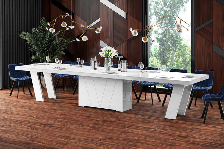 Design Esstisch Grande in komplett weiÃŸ