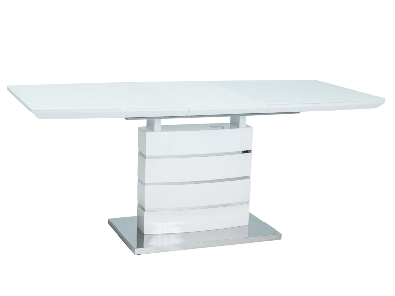 Leonardo Dining Table White Lacquer