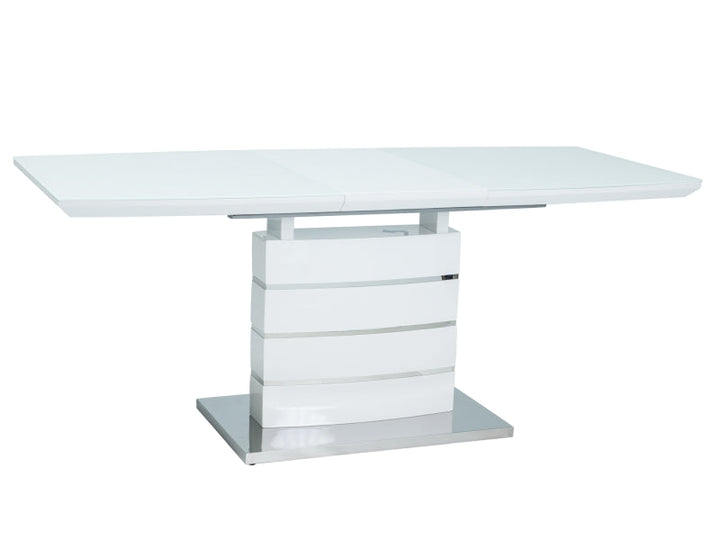 Leonardo Dining Table White Lacquer