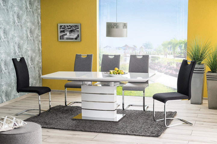Leonardo Dining Table White Lacquer