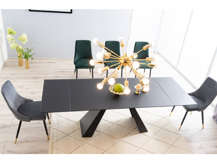 Dining Table Salvadore Matt Black 120