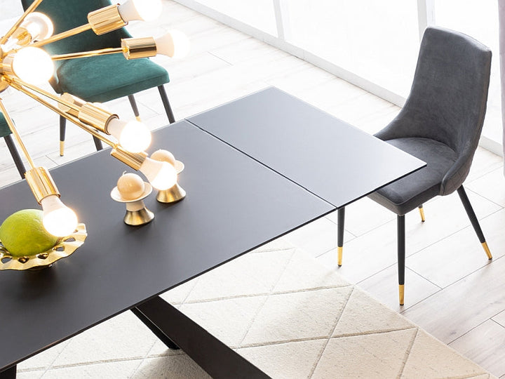 Dining Table Salvadore Matt Black 120