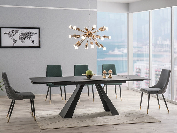 Dining Table Salvadore Matt Black 160