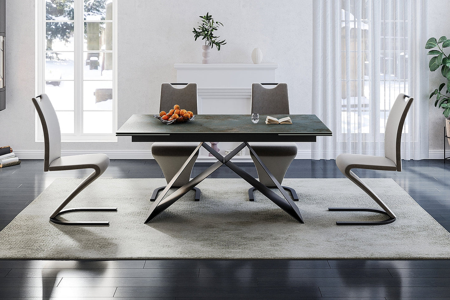 Westin Ceramic Ossido Dining Table