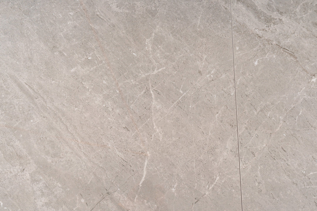 Glas Tischplatte mit Marmoroptik