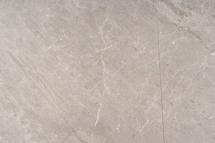 Glas Tischplatte mit Marmoroptik