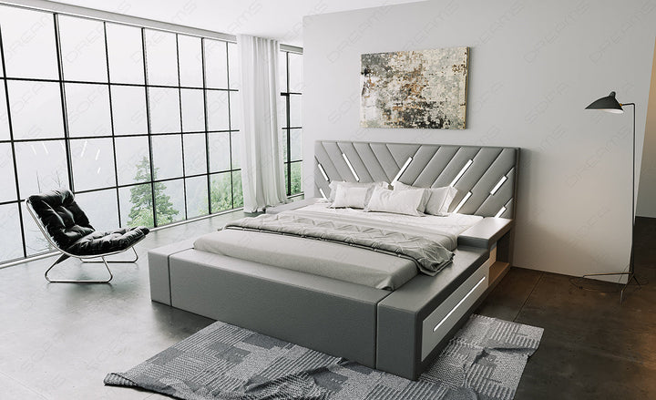 Komplettbett Contrada in grau inklusive Matratze und Lattenrost
