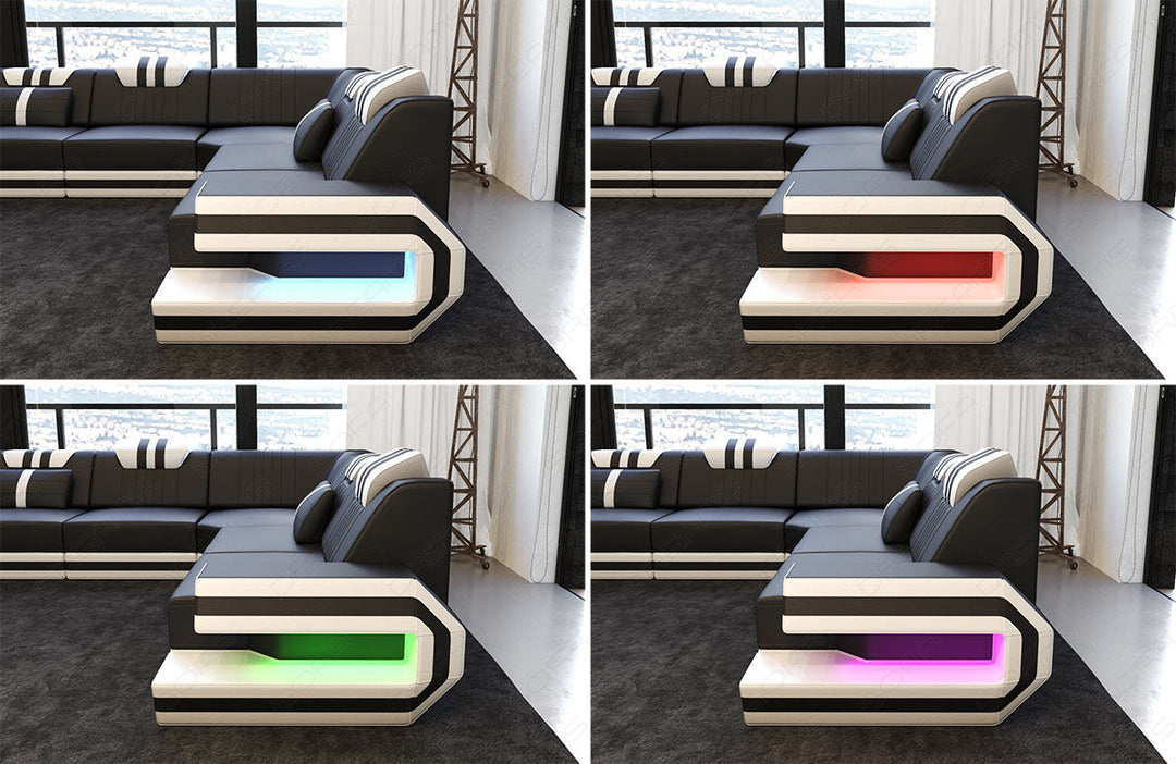 LED Beleuchtung vom Sofa Ragusa L Form