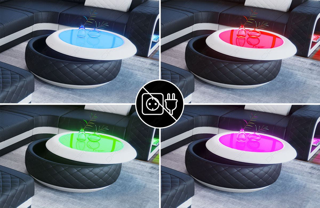 optional: LED Beleuchtung inkl Fernbedienung  (kabellos mit Lithium Ionen Akku)