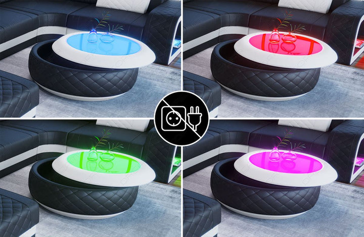 optional: LED Beleuchtung inkl Fernbedienung  (kabellos mit Lithium Ionen Akku)