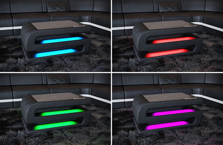 Die RGB LED Beleuchtung fÃ¼r den Tisch ist optional erhÃ¤ltlich