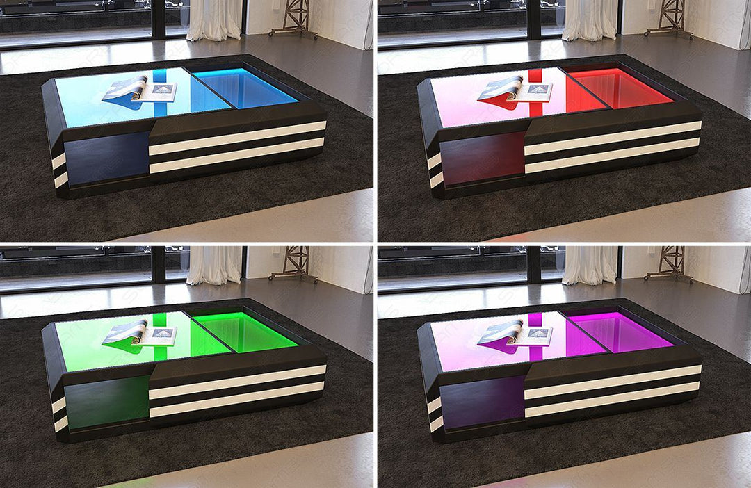 Optional bestellbare LED Beleuchtung inkl. Fernbedienung (kabellos mit Lithium Ionen Akku)