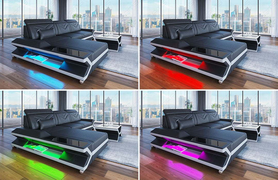LED-Beleuchtung beim Sofa Napoli