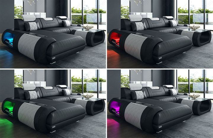 LED-Beleuchtung fÃ¼r das Sofa Rimini