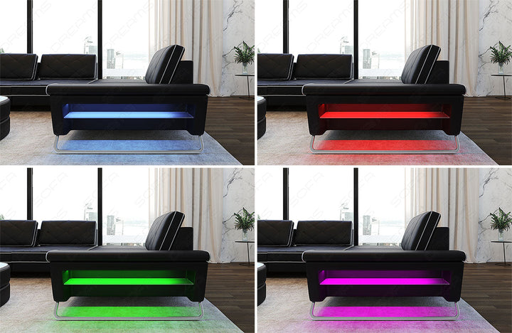 LED Beleuchtung mit Farbwechsel - steuerbar Ã¼ber die mitgelieferte Touch-Wheel Fernbedienung