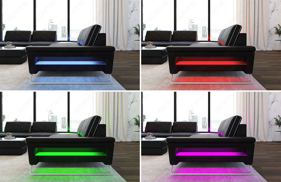 LED Beleuchtung mit Farbwechsel - steuerbar Ã¼ber die mitgelieferte Touch-Wheel Fernbedienung