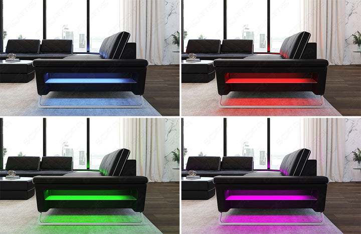 LED Beleuchtung mit Farbwechsel - steuerbar Ã¼ber die mitgelieferte Touch-Wheel Fernbedienung