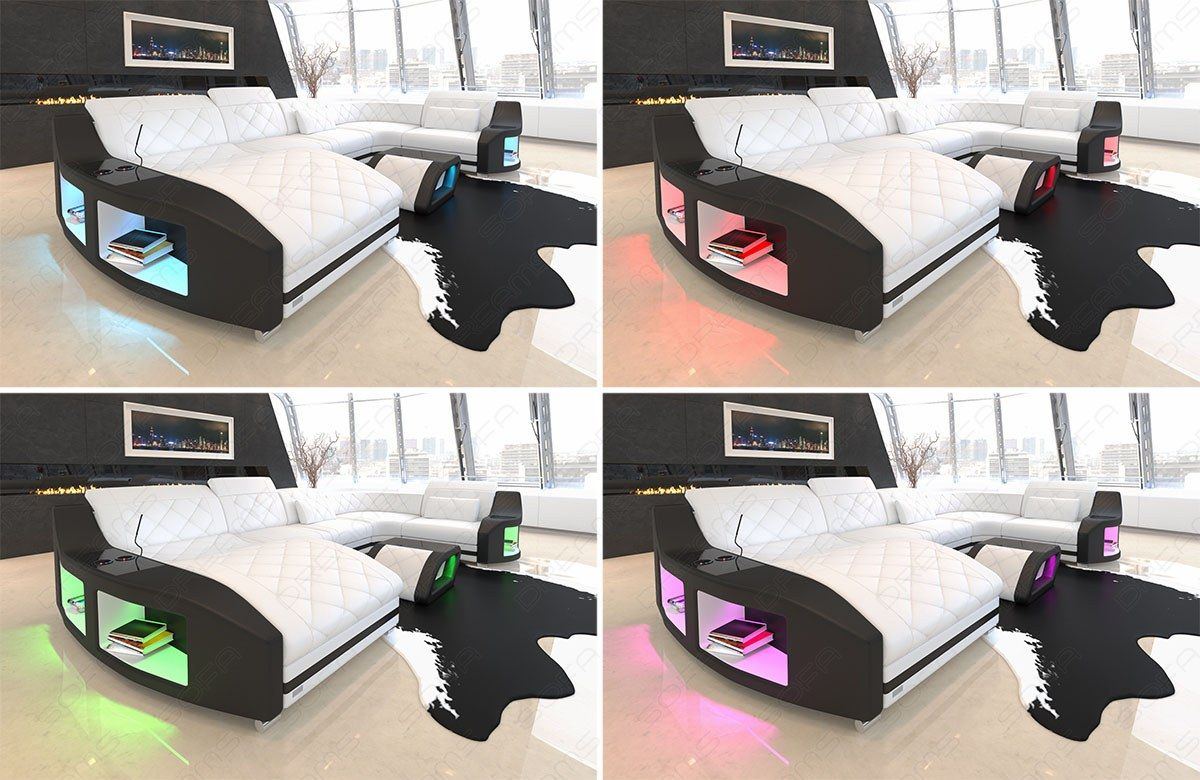 U Shape Fabric Sofa Comfort Led Sofa Mini