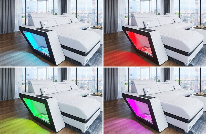 LED Beleuchtung beim Sofa Catania