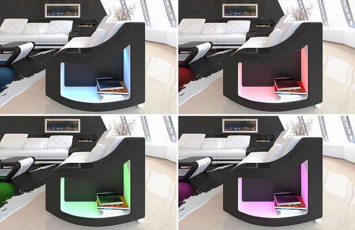 Sofagarnitur Swing mit verschiedenen LED Farben