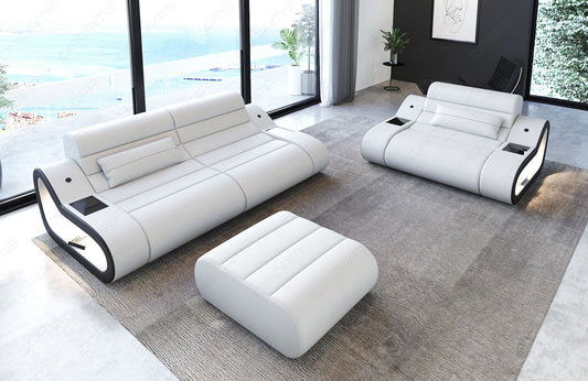 Laguna Sofa Set 2 And 1 Leather