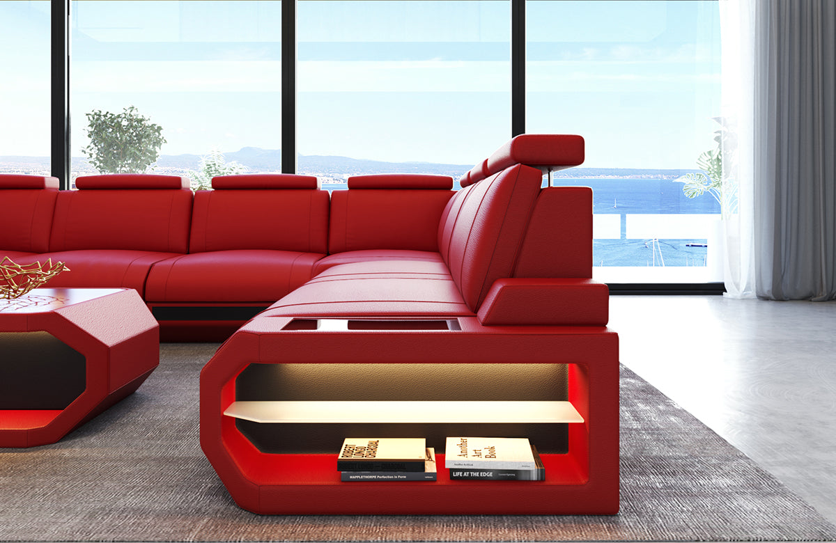 Leather Sectional Rino