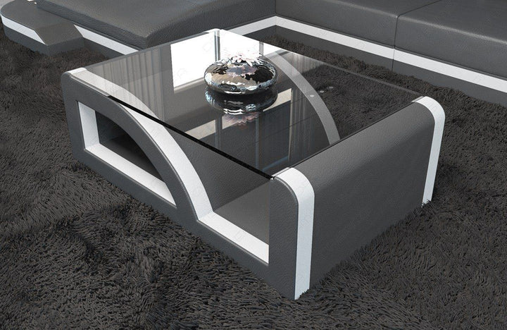 Luxus Couchtisch Palermo in den Farben grau-weiss