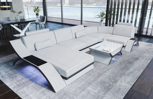 Leather Sectional Esmeralda