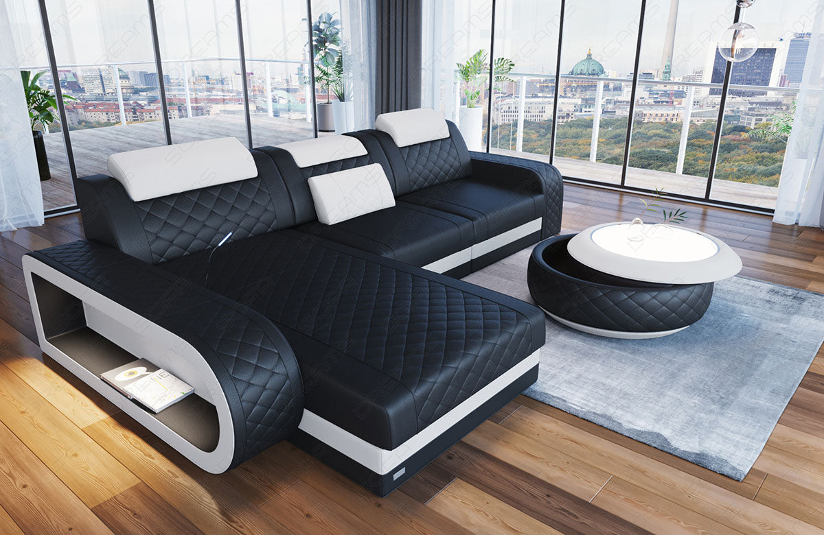 Corner Sofa Berlin L Shape Mini Leather
