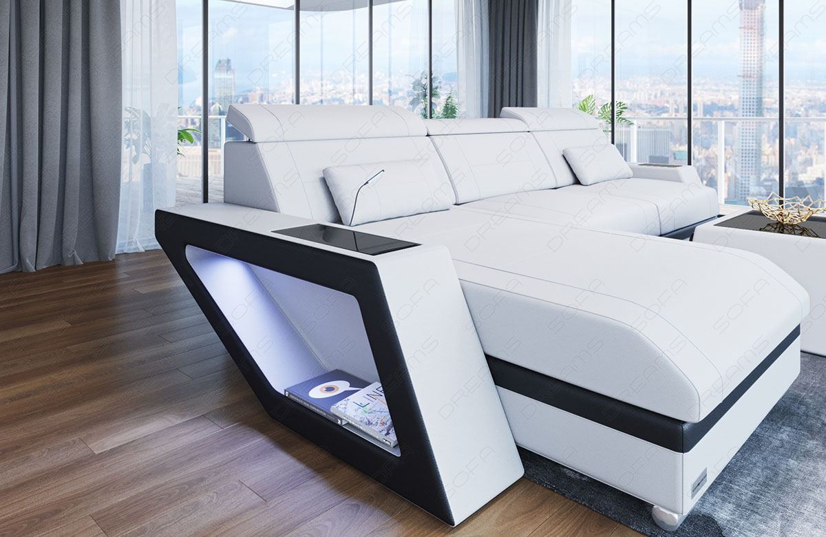 Leather Sofa Kitargo Mini L Shape