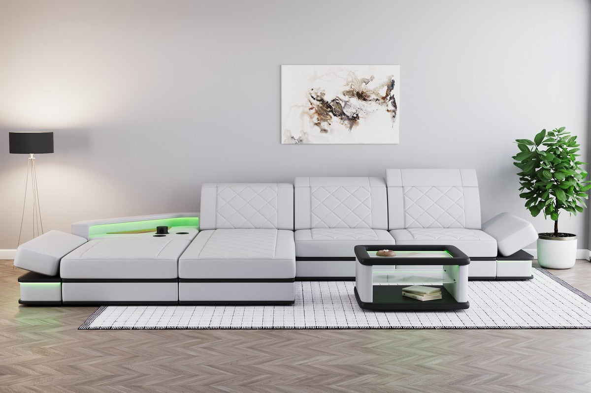 Leather Corner Sofa Giorgio L Shape