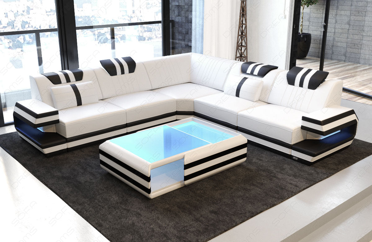 Corner Sofa Devolo Leather Sofa With Lighting