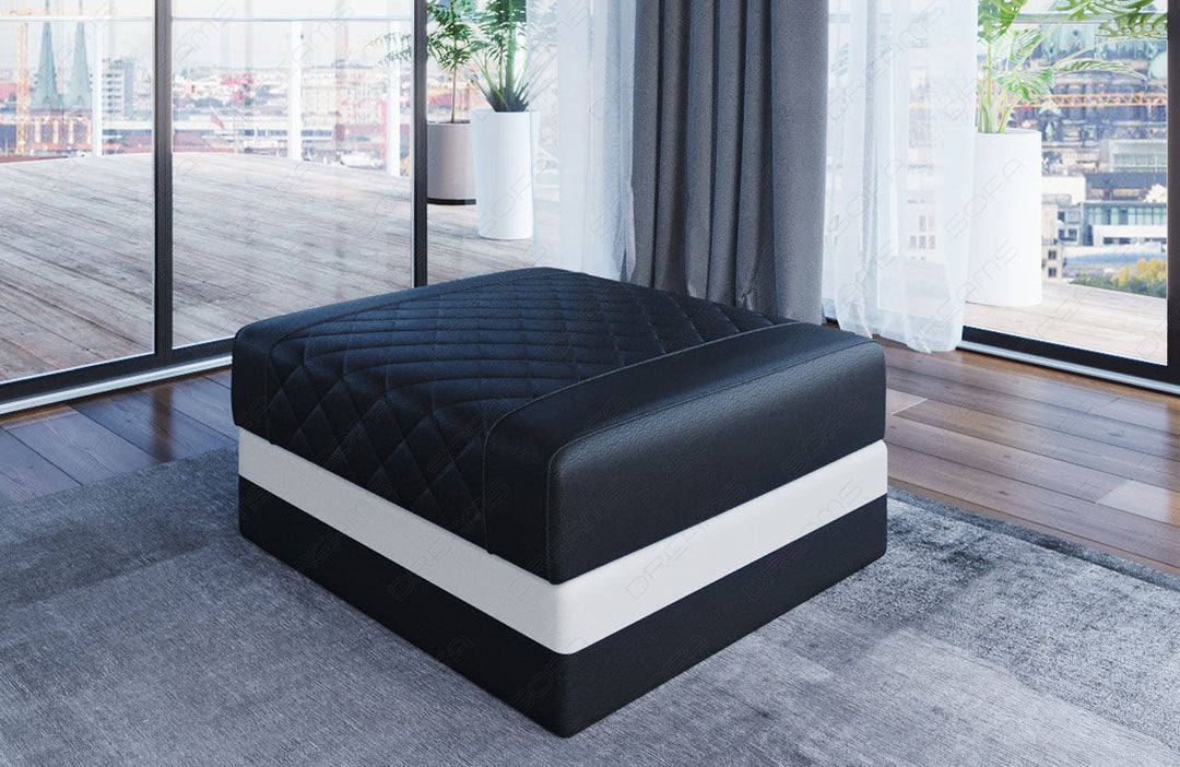 Zu diesem Sofa kÃ¶nnen Sie optional einen passenden Hocker dazubestellen.