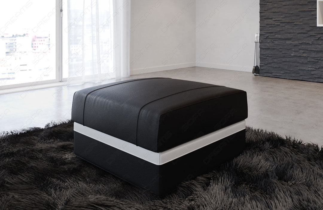 Zu diesem Sofa kÃ¶nnen Sie optional einen passenden Hocker dazubestellen.