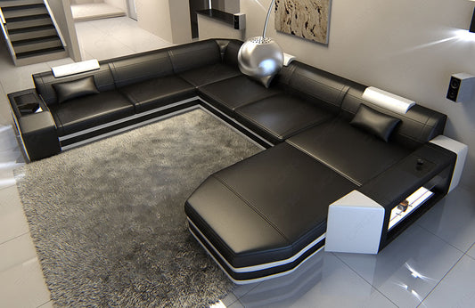 Xxl Sectional Terano In Leather